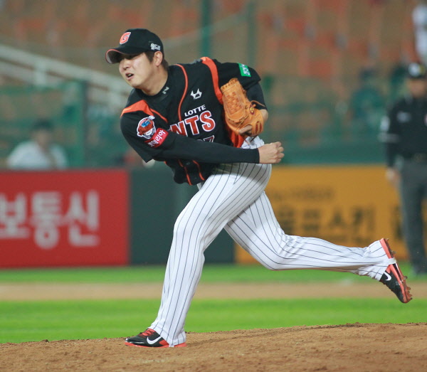 김성배선수의 역투모습